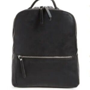 Chelsea28 Brooke City Backpack – Black with Silver Hardware